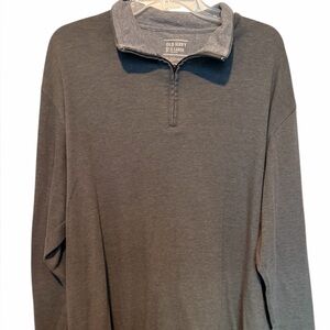 Men's Gray Quarter-Zip Shirt